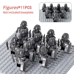 MOC Medieval Dwarf Warrior Elves Knights LOTR Figures Building Blocks Accessories Armor Shield LOTR DIY Toys for Children Gift