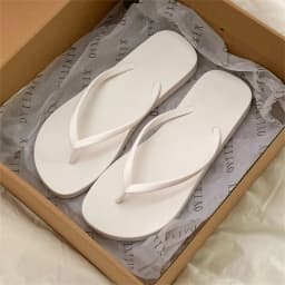XIXITIAO Women Flip Flops Summer Casual Solid Color Beach Sandals Comfortable Lightweight Non-Slip Falt Bathroom Slides Couples