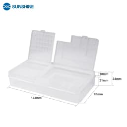 5 Pcs SUNSHINE SS-001A Storage Box for IC Motheboard Parts Mobile Phone Openning Tools Repair Multi Function Storage Box