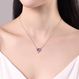 2026 Original 925 Sterling Silver Planet Necklace Love Heart Zircon Inlaid Romantic Fashion Fine Jewelry Party Gifts for Women