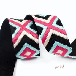 2 Meters 38mm Meetee Polyester Jacquard Webbing Backpack Strap Tape Belt Clothes Binding Tape Sewing Accessories
