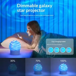 16 Colors Starry Sky Projector Light LED Night Light with Remote Control USB Plug Auto Rotate for Home Room Party Ceiling Decor