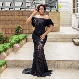 Women Dress One-line Shoulder Sequin Slim-fit Bag Hip Mermaid Evening Dress Elegant Women's Dress A-line Dresses Evening Dress