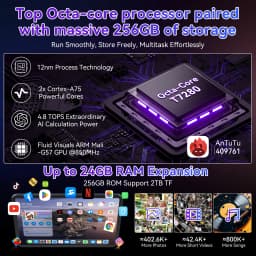 KINGRID T60 Pro Tablet Android 13.4" Android 15 Tablet PC, 120Hz Display, 24GB RAM + 256GB ROM, 10000mAh Battery, Octa-Core Gaming Tablet, 5G WiFi