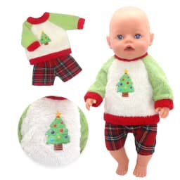 2025 New love Dolls Outfit Suits For 17 inch 43cm Baby Reborn Doll Cute Jmpers Rompers New Born Doll Clothes