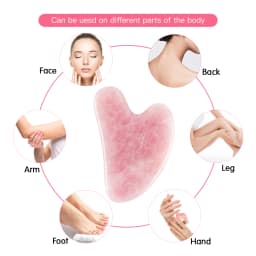 Rose Quartz Gua Sha For Face Massager Skin scraping GuaSha Lifting Natural Jade Massage for Face Gouache Scraper Wrinkle Remover