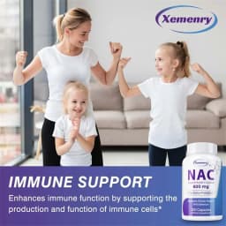 NAC Capsules - Enhances Immune, Promote Liver and Kidney Detoxification & Repair, Respiratory Health