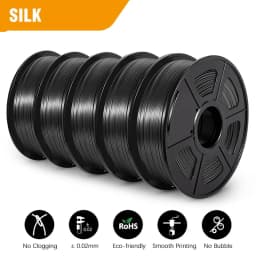 JAYO 3D Filament PLA Matte/ABS/SILK 1.75mm Minor flaws 5Rolls 3D Printing Good Liquidity For FDM 3D Printer Materials DIY Gift