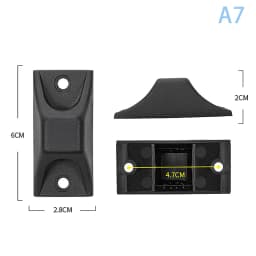 1Pcs Black Replacement Plastic Stud Luggage Feet Pads Baggage Stud Foot Feet Pads For All Suitcase Bags Luggage Stand Feet 2025