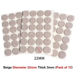 1 Set Thicken Self Adhesive Felt Chair Leg Pads Floor Protectors Furniture Legs Table Leg Covers Round Bottom Anti-slip Pads