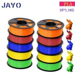 JAYO PETG PLA High Speed Matte PETG PLA Plus 10 Rolls Filament 1.75mm No Bubbles Smooth Multiple Colors Optional for 3D Printing