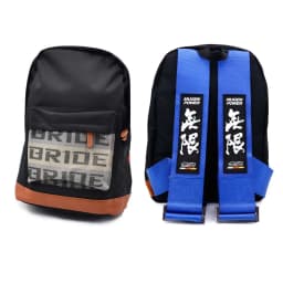 JDM Style Takata Backpack Racing Safety Belt Modified Dual Shoulder Travel Bag Street Trend Soft Polyester Casual Crossbody