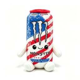 Black White Energy Monstoer  Can Shaped Plush Toy Zero Sugar Theme Soft Stuffed Doll Desktop Decor Holiday Gift