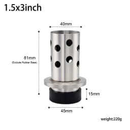 Mini Perforated Stainless Steel Casting Flask with Rubber Base for Jewelry Vacuum Lost Wax Casting Mold Tool