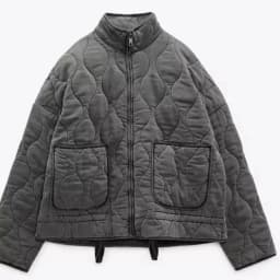 Women's Polyester Padded Jacket 2026New Arrival Vintage Lenzing Rayon High Collar Large Pocket Decorative Quilted Coat for Women