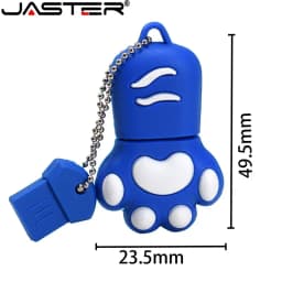 JASTER USB Flash Drive Cartoon 64 Gb Bruin Roze Zwart Blauw Kleur Kat Klauw Usb Flash Drive Usb 2.0 4Gb 8gb 16 Gb 32 Gb Pendriv