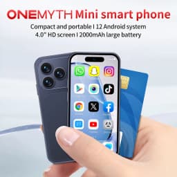 ONEMYTH A18 Pro Mini Smartphone Quad Core 2GB RAM 16GB ROM LTE 4G Dual SIM Type-C Android CellPhone Face Unlock