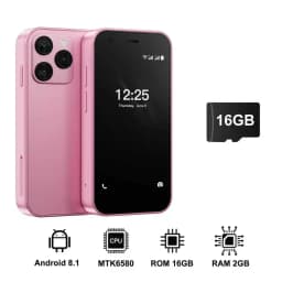15SE Small Pocket Mobile Phone 3.0 Inch HD Screen 3G WCDMA Android 8.1 Dual SIM Face Unlock WiFi GPS Play Store Mini Smartphone