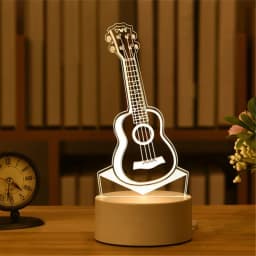3D Acrylic LED Night Light USB Powered Bedroom Bedside Decor Night Lamp Birthday Kid Gifts Table Ornaments Novelty Lighting