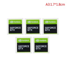 5pcs/lot NVIDIA GTX GEFORCE Sticker Label decal For LAPTOP Desktop computer