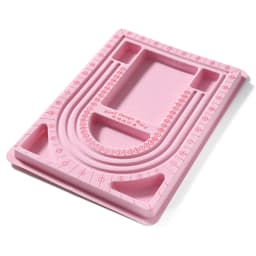 1pcs/lot Colorful Flockeda Bead Board Measuring Tools For DIY Necklace Bracelet Beading Crafts Jewelry Making Accessories