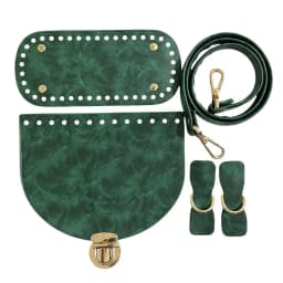 HOT 1 Set Woven Bag Accessories DIY PU Leather Handmade Crochet Bag Bottom Strap Buckles Handmade Bag Accessories Woven Bag Set