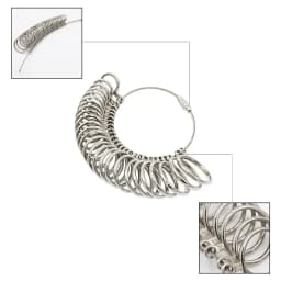 NIUPIKA HK/US/JP/UK/EU Aluminum Ring Rod Metal Ring Multi-size Specification Size Measurement Screening Jewelry DIY Tool