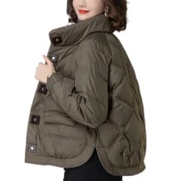 Ladies Down Cotton Jacket 2025 Middle Aged Mother Elegant Lady Outerwear Fashion Long Sleeves Loose Women's Winter Parka Coat