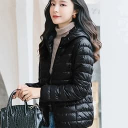 Down Jacket Women Parkas Windproof Puffer Coat New Autumn Winter Warm Stand-UP Collar Thin Cotton Coat Short Overcoat Top Ladies