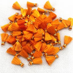 100/50Pcs 20mm Mini Metal Hanging Ring Tassel Trim Pendant DIY Craft Jewelry Handmade Earrings Decor Materials Fringe Trim