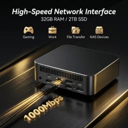 2026 4K Mini PC Intel Twin Lake N150 CPU Windows 11 Pro Mini PC 32GB RAM 512GB 1TB 2TB SSD WiFi5 BT5.0 Portable Desktop Computer