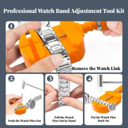 Watch Link Removal Tool Kit, Watch Band Tool Strap Chain Pin Remover Repair Tool Kit For Watch Band Strap Adjustment, Watch