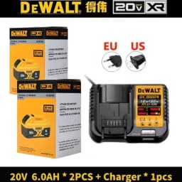 Original DeWalt 20V battery 6Ah/5Ah. replaceable DCB606 DCB609 DCB184 DCB200 DCF845 DCF850 DCF911 DCD800 DCD805 Tools Battery.