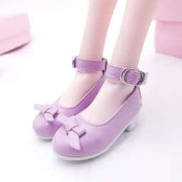1Pair 7.8CM Mini PU Leather Boots Shoes for 1/3 BJD Doll Toy Accessories Handmade Cute Doll Shoes Child Toys Birthday Gifts