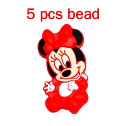 5pcs Silicone Cartoon Beads Pacifier Chain Baby DIY Care Pacify Accessory Adornment