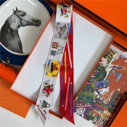 POBING 2025 New Style Binding Handle Hairband Silk Scarf 100% Mulberry Silk Amazon Celebration Twill Silk 5*86CM