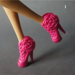 Plastic For 1/6 Dolls Boot High Heels Shoes Doll Shoes Foot Length 2.2cm Colorful Female Fashion Accessories