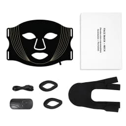 7 Color LED Face Mask with Neck Wireless Portable Red Light Therapy for Anti-Aging, Wrinkles, Skin Rejuvenation, Home Use
