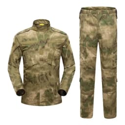 2026 Tactical Camo ACU Uniform Men 2Pcs Set Durable Wear-Resistant Training Security Duty Uniforms