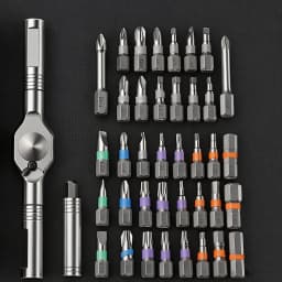 38-in-1 Precision Ratcheting Screwdriver Set Compact Multi Bit Screwdriver Kit Repair Tool Portable Organized Storage