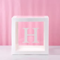 1st Birthday Transparent Alphabet Balloon Box Wedding Custom Name Decor One Birthday Party Decorations Kids Baby Shower Boy Girl