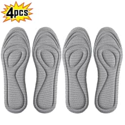 4Pcs Memory Foam Disposable Insoles for Shoes Antibacterial Deodorization Sweat Absorption Insert Sport Shoes Running Pads