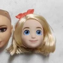 002 1/6 27cm doll head gift for girl collection toy with hair baby head make-up nuannuanmengwu dongcheng qibaoleyuan