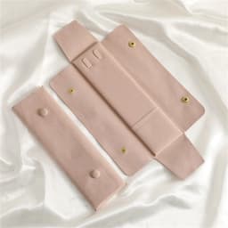 New Microfiber Necklace Storage Bag Bracelet Pouch Portable Jewelry Organizer Bags Women Multi-Functional Snap Pouch