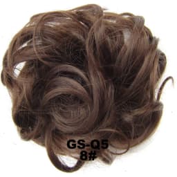 Zolin Synthetic Messy Curly Hair Bun Scrunchie Chignon Donut Elastic Rope Rubber Band Hair Bun Pad Updos Hairpiece