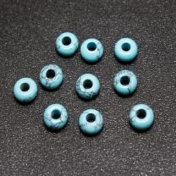 10Pcs Natural Crystal Agate Stone Big Hole Beads Abacus Spacer Beads Crafts Supplies for Jewelry Making DIY Bracelet Accessories
