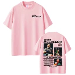 Conor Mcgregor The Notorious Merch T Shirts Men's Clothes Harajuku Cool High Street T-shirts 100% Cotton Loose Oversized T Shirt