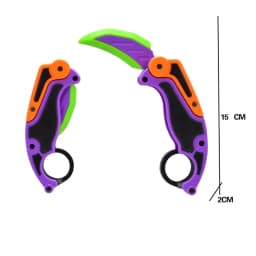 3D Printed Foldable Gravity Flip Claw Knife Fidget Toy Stress Relief for Adults & Teens EDC Anxiety Relief Toys Gift
