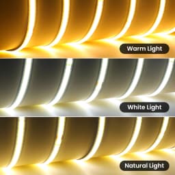 AC 220V 110V COB LED Strip 5M 10M 20M 50M Flexible LED Tape Ribbon with 2pin Cable/EU US Plug 240LEDs Density Linear Light