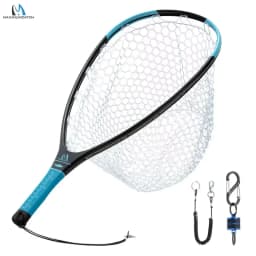 Maximumcatch New FL95/96/97 60-95CM Non Foldable Fishing Landing Net Carbon Fiber Composite Construction Durable Fishing Net